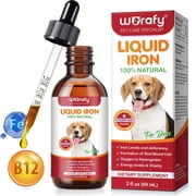Petpya 1PC Liquid Iron for Dogs with B12 & Folate   Promotes Red Blood Cells, Fights Fatigue & Supports Recovery Dog Appetite Booster 60ml