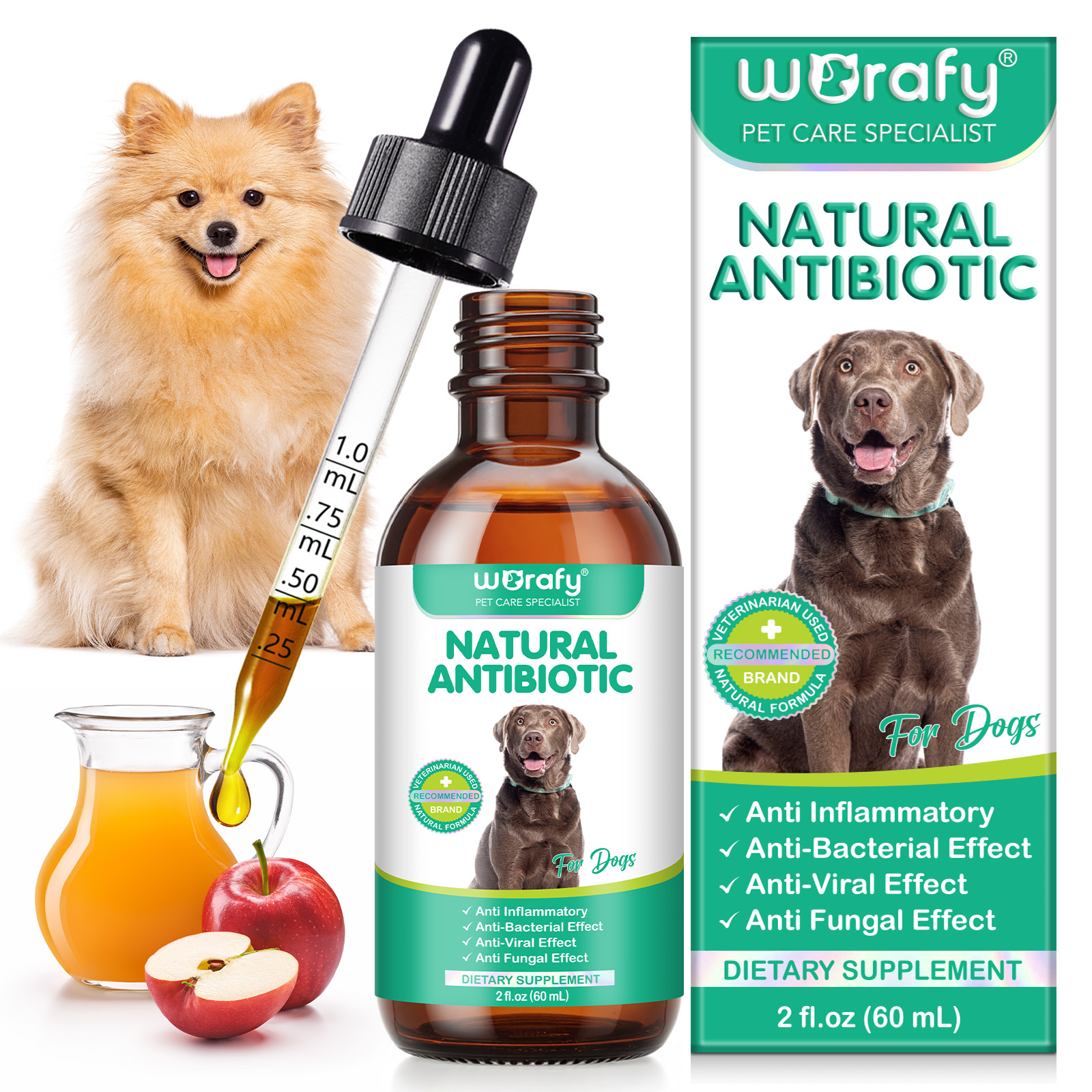 Gallery Detail: Petpya 2 Packs Natural Antibiotic Drops For Dogs Natural Gut