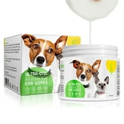 Petpya Dogs Ear Cleaner for Cat Pet Ear Cleaning Dog Ear Cleaner Wipes - Otic Cleanser for Dogs to Relieve Ear Itching Removes Ear Wax & Odor