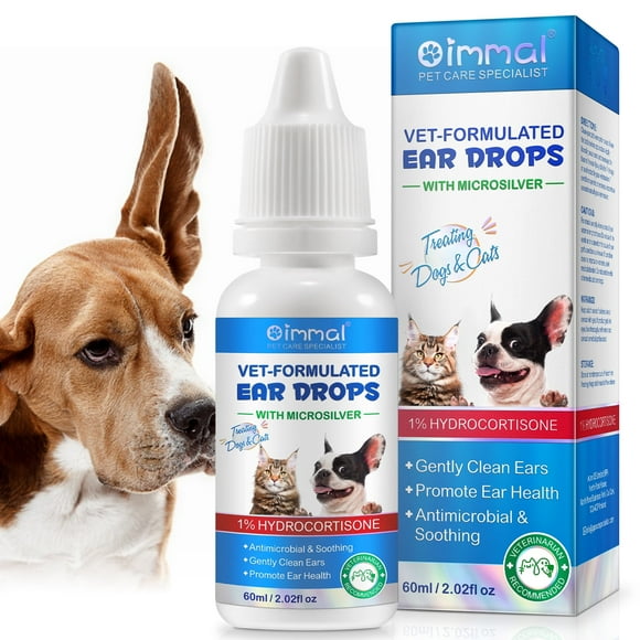 Petpya Ear Cleaner for Dog Ear Care Liquid,Dog Ear Cleaner Solution Helps Soothe Itchiness and Clean The Ear Pet Ear Cleaning 60ml