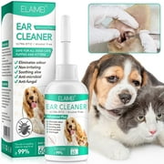 Petpya Pet Ear Cleaner Solution for Dogs & Cats,Ear Cleaning Drops,Prevents Infection, Itching & Odor Puppy Ear Cleanser,Safely Removes Debris and Wax for All Pets