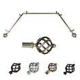 thumbnail image 1 of Petra 13/16" Bay Window curtain rod 20"-36", 38"-72" - Antique Brass, 1 of 3
