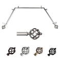 thumbnail image 1 of Petra 13/16" Bay Window curtain rod 20"-36", 38"-72" - Satin Nickel, 1 of 3