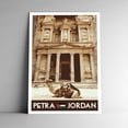 thumbnail image 1 of Petra Jordan Vintage Travel Poster / Postcard WPA Style Retro Al-Khazneh Art Print, 1 of 4