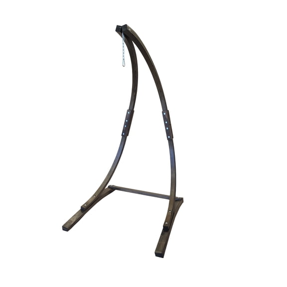 Petra Leisure 7 Ft. Coffee Stain, Wooden Hammock Chair Stand. Perfect for Indoor/Outdoor Home, Patio, Deck, Yard, Garden. 265LB Weight Capacity.(Stand Only)
