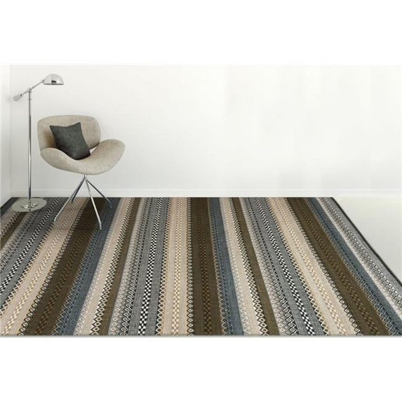 Petra Modern Flat-Weave Cotton Area Rug