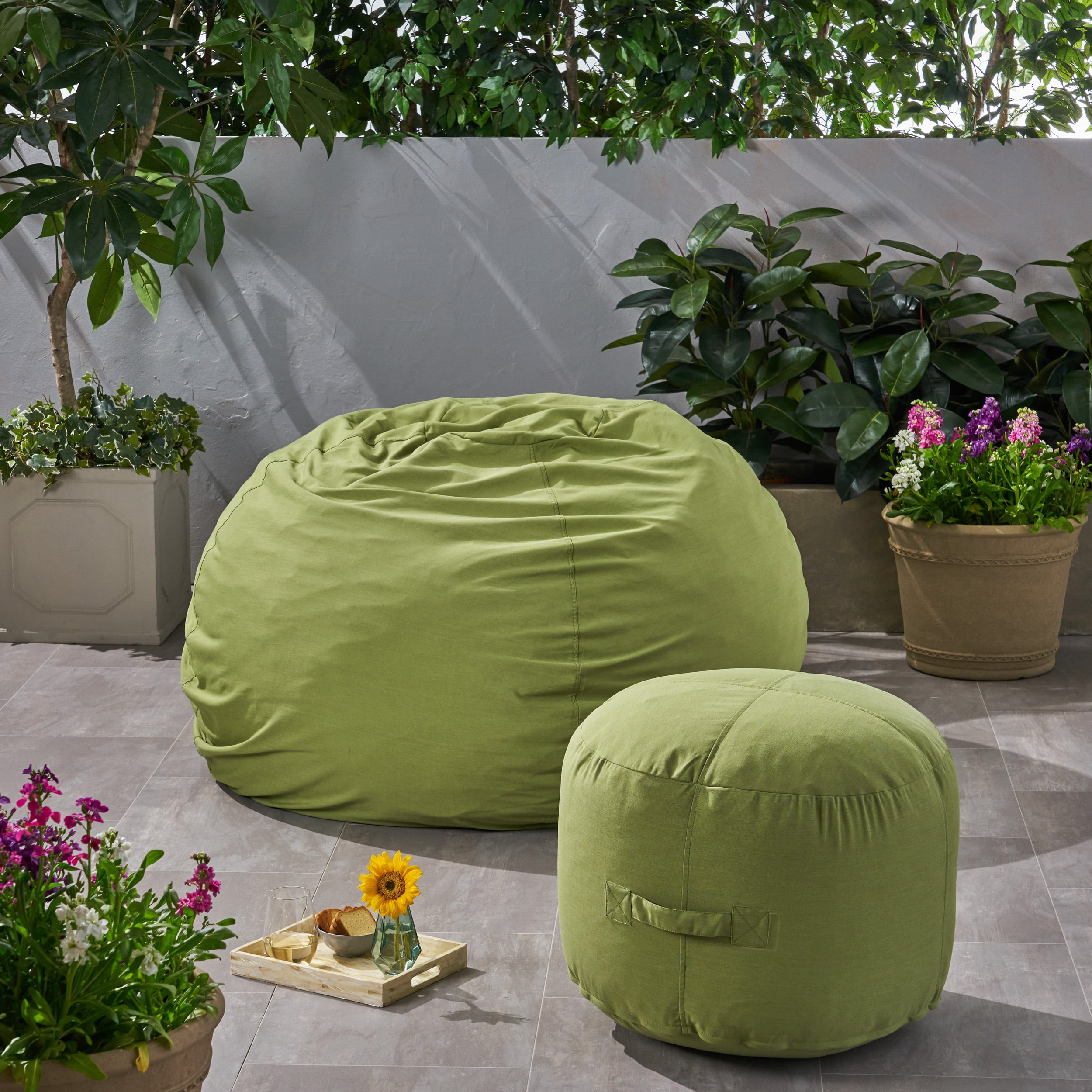 Bean bag ottoman pouf outlet