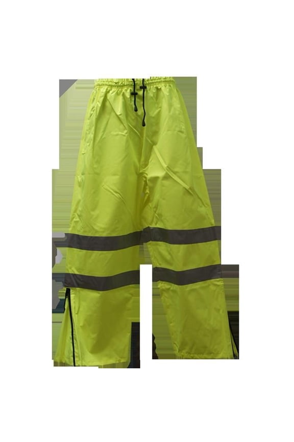 LPP-CE-L Pants ANSI-ISEA 107-2004 Class E Waterproof Drawstring, Lime - Large