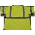thumbnail image 1 of Petra Roc LTS3-2X Ansi Class 2 Lime Jersey Knit Pocket Short Sleeve T-Shirt, Lime - 2X, 1 of 1
