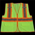 thumbnail image 1 of Petra Roc LV2-CB1-2X-3X Safety Vest Ansi Class Ii Lime Solid Contrast Binding, 2X & 3X, 1 of 1