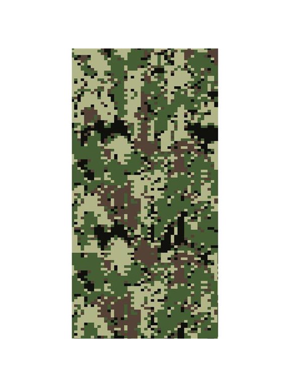 NG4-DCAMO Multi-Functional Headwear Tube Bandana Face Mask Neck Gaiter - 6 oz 4-Way Super Stretchable Fabric, Windproof Seamless Digital Camo Design - One Size,