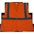 thumbnail image 1 of Petra Roc OV2-EC-4X-5X Safety Vest Economy Line Ansi Class Ii Orange Solid, 4X & 5X, 1 of 1