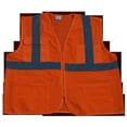 thumbnail image 1 of Petra Roc OVM24-4X-5X Safety Vest Ansi Class 2 All Mesh 4-Pocket, Orange - 4X & 5X, 1 of 1