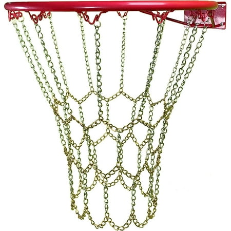 Petra Sports Heavy Duty Wall Mounted Basketball Rim & Metal Chain Link Net. 5/8-In.