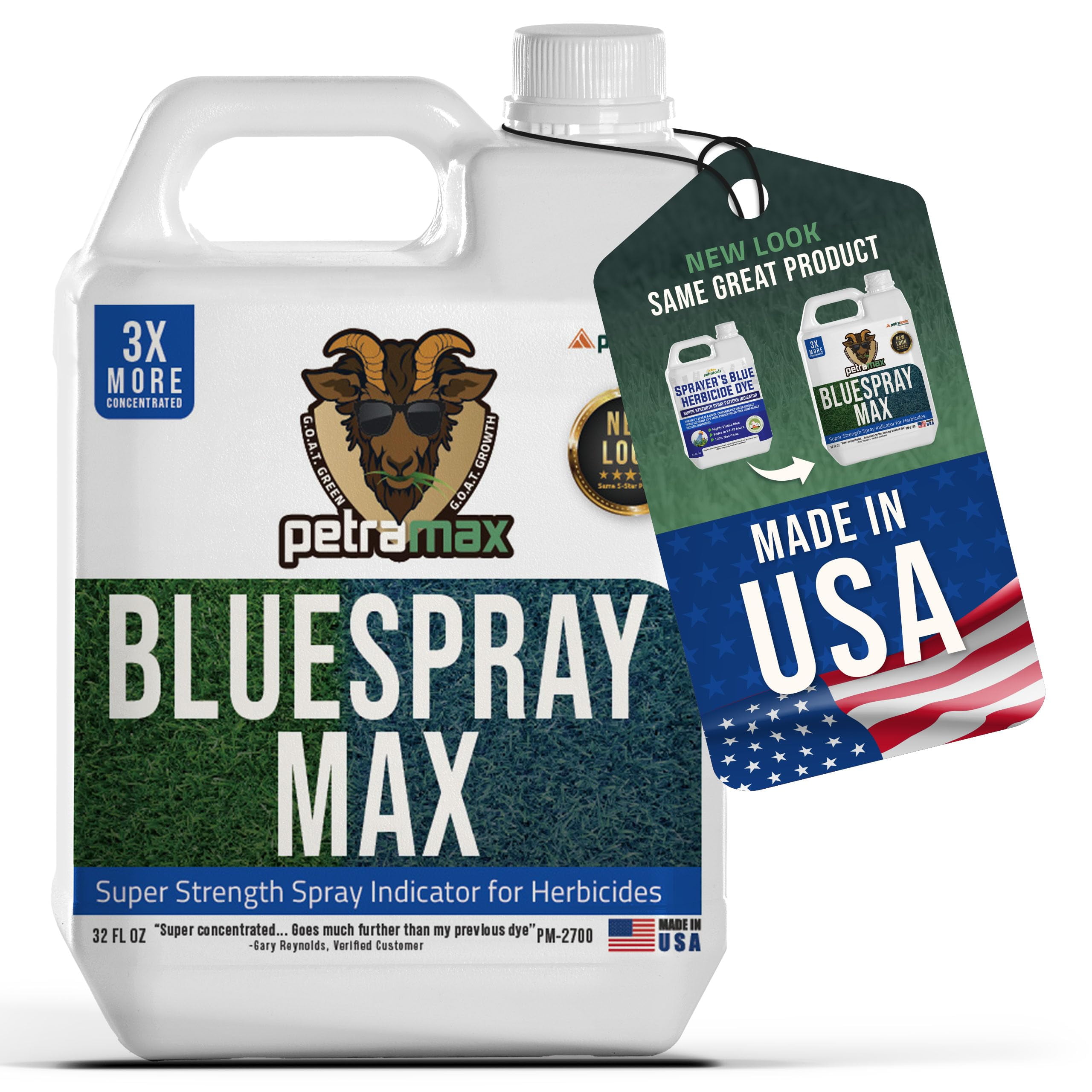 PetraMax Blue Herbicide Lawn AIF4 Dye Super Strength Concentrate Than