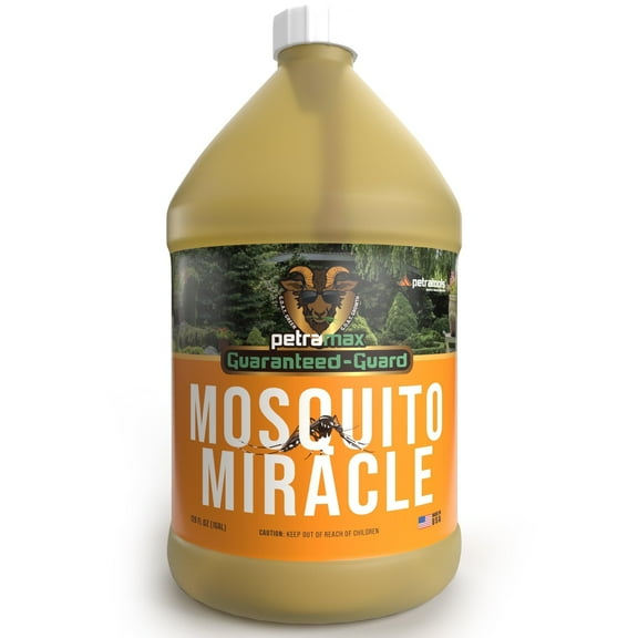 PetraMax Mosquito Miracle - Mosquito Spray Mosquito Killer Control Concentrate for Yard - Effective Mosquito Yard Spray w/Residue-Free Formula - Ideal for Sprayers - Mosquito Fogger Outdoor Spray, 1G
