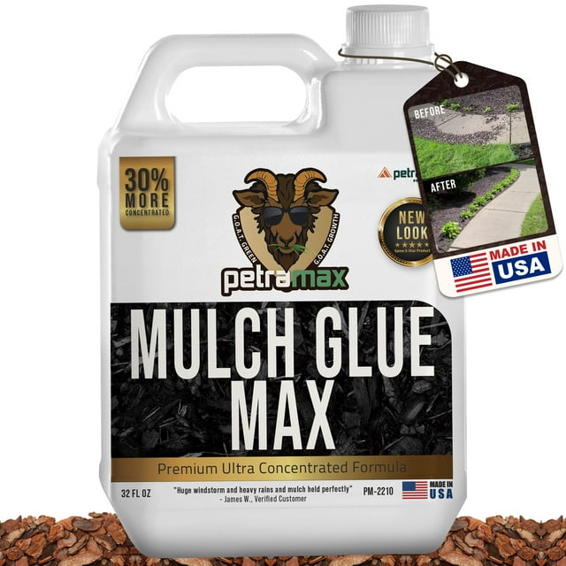 PetraMax Mulch Glue Max STF9 for Landscaping Concentrate, Mulch Binder