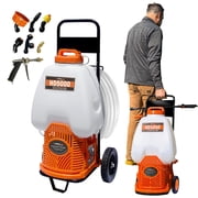PetraTools HD5000 Backpack Cart Sprayer with Custom-Fitted Cart, 6.5-Gallon