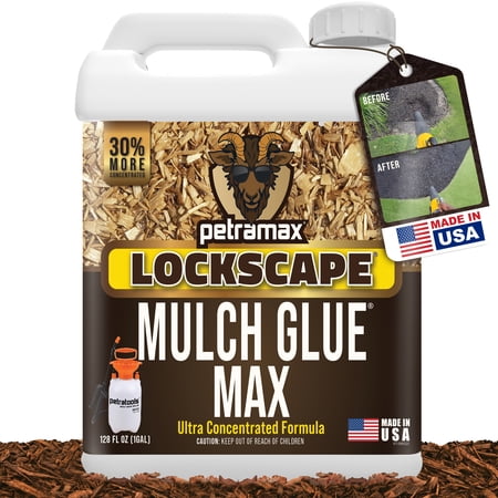 Petramax Mulch Glue for Landscaping Max Concentrate Pea Gravel & Rock Glue, 1 gallon