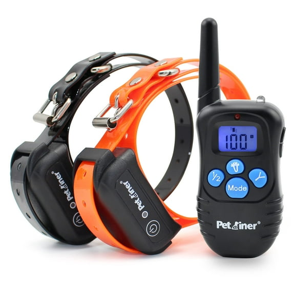 Petrainer PET998DBB2 100% Waterproof Dog Shock Collar with Remote Dog Training Collar with Beep/Vibra/Shock Electric E-Collar,300yd Range