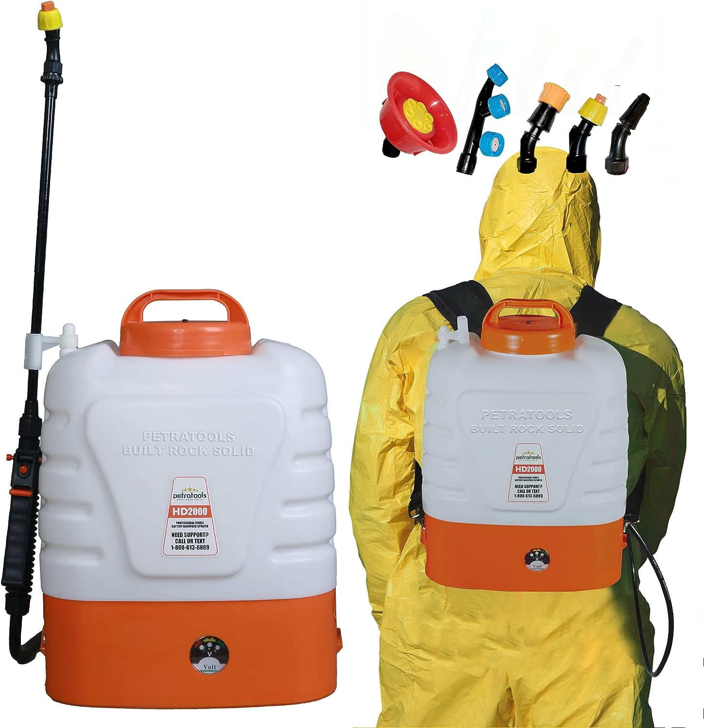 Petratools 2 Gallon Battery Powered Backpack Sprayer Compact Lawn Sprayers in Lawn and Garden