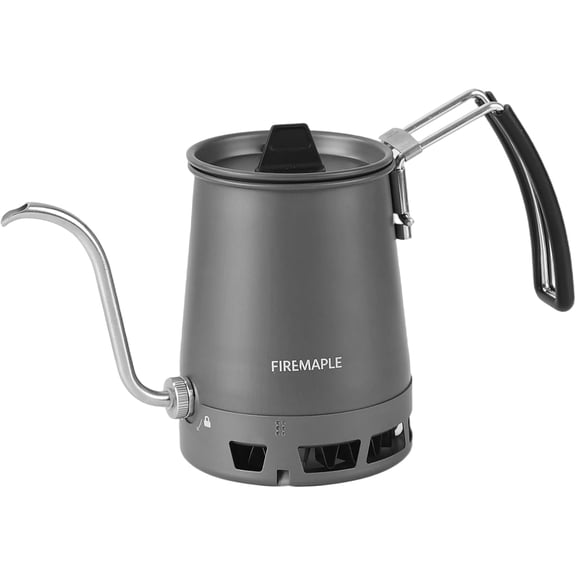 Petrel Pour-Over Coffee Kettle 350ml Gooseneck Spout Coffee Pots Detachable Spout Handle Portable Foldable HX Kettle for Camping Backpacking