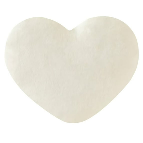 Petrella Heart Pillow Cute Fuzzy Pillows Throw Pillows For Bed Livingroom Home Decor Cushion Decorative Aesthetic Preppy Pillows White Large 19"x15"