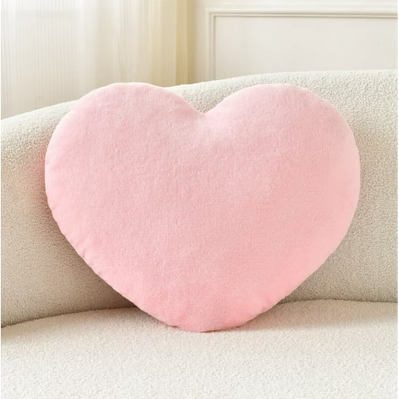 Petrella Throw Pillows Heart Pillow Cute Fuzzy Pillows For Bed Livingroom Home Decor Cushion Decorative Aesthetic Preppy Pillows Pink Small 13"x10"