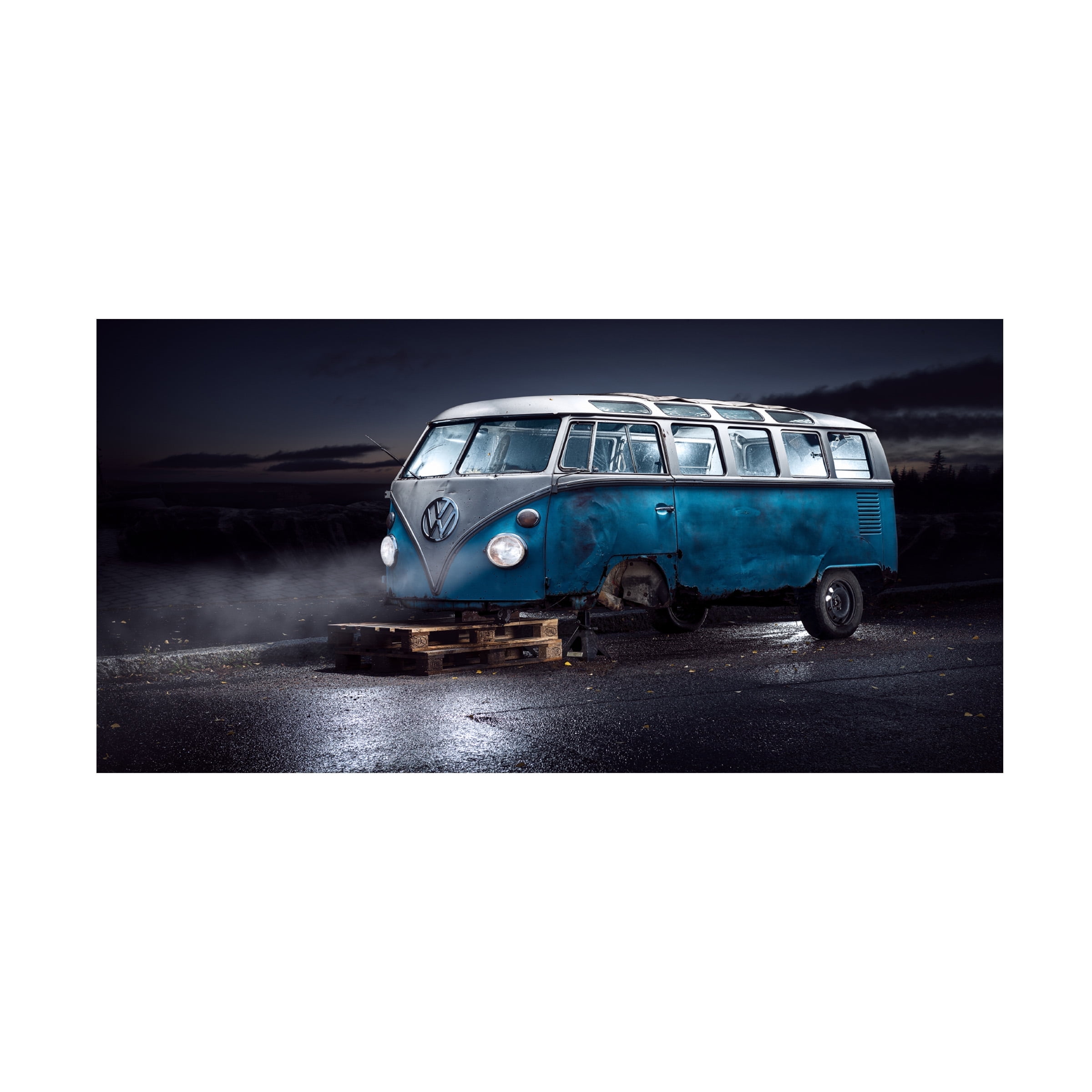 Petri Damsten 'Vw Kleinbus' Canvas Art