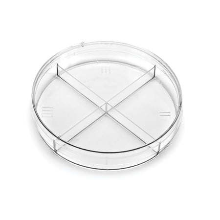 Petri Dish, Polystyrene, Sterile, X Plate, Four 11-Ml Compartments, Pack Of 20