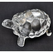 Petrichor Crystal Turtle for Home Decoration and Gifts Size 4.5 inches, Colour Clear