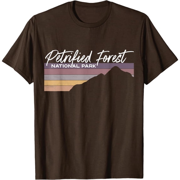 Petrified Forest National Park Arizona AZ Desert Mesa Unisex T-Shirt for Men Women Kids Toddler,Dark Chocolate Color,Size YXL