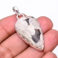 thumbnail image 1 of Petrified Peanut Wood Jasper -Australia Designer Handmade 925 Sterling Silver Pendant 1.76", Brown Peanut Wood Jasper Pendant P_8060_321_56, 1 of 2