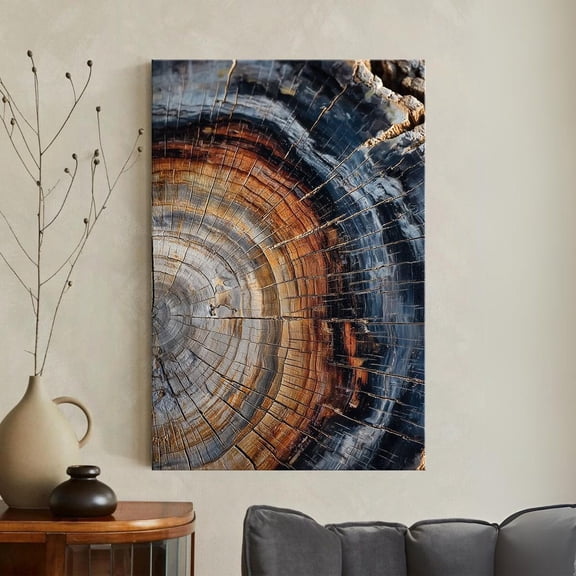 Petrified Wood Ring Poster, Unframed Paper Poster 8x10in