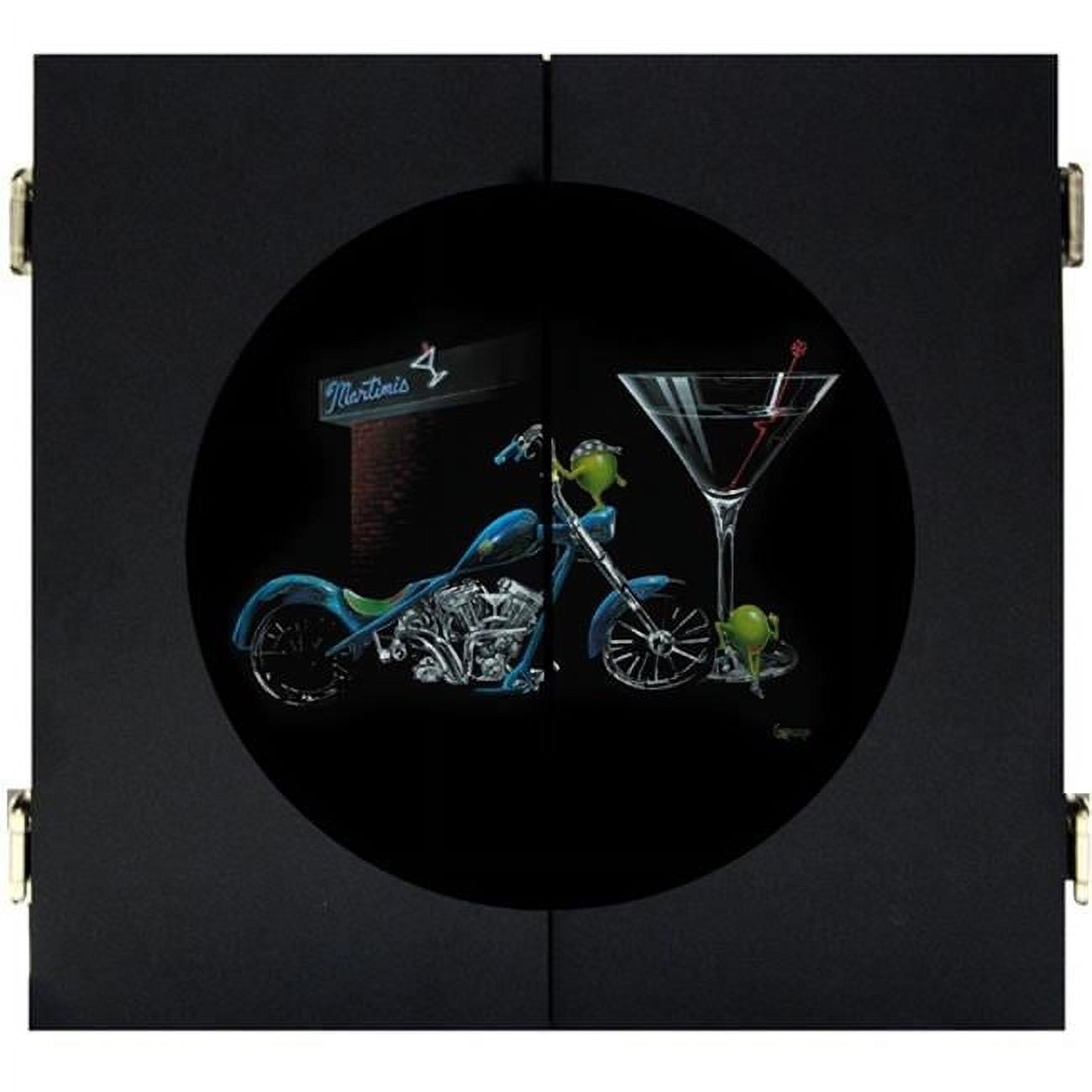 Petro Enterprises  Custom Martini Dartboard Cabinet