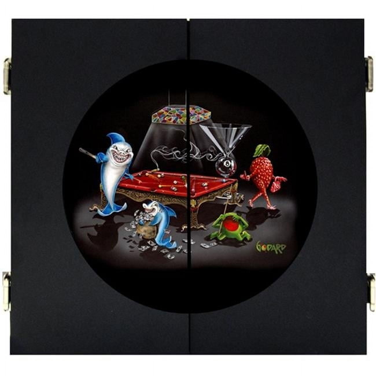 Petro Enterprises GODDC-05 Pool Shark III Dartboard Cabinet