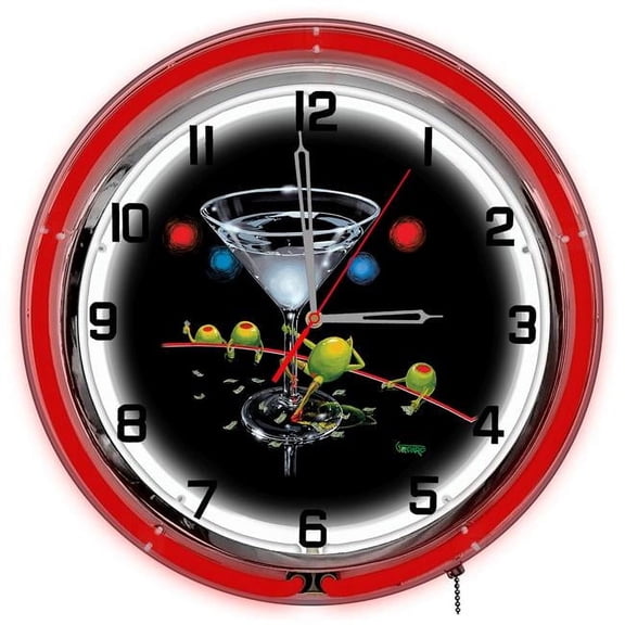 Petro Enterprises GODNC18-03 Dirty Martini 18 ft. Neon Clock