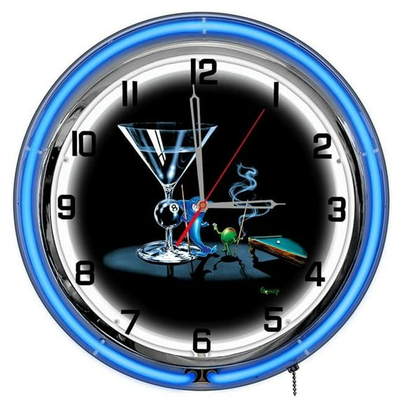 Petro Enterprises GODNC18-04 Pool Shark 18 ft. Neon Clock