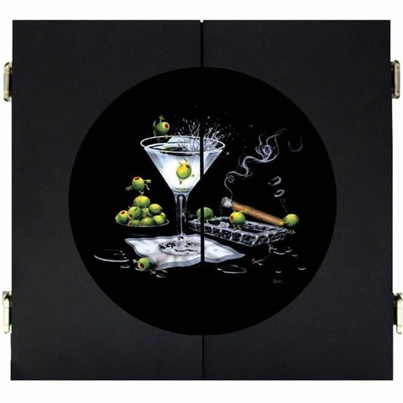 Petro Enterprises  Olive Party II Dartboard Cabinet