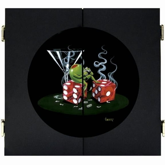 Petro Enterprises  Sitting On Seven Dartboard Cabinet