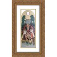 thumbnail image 1 of Petro Kholodny (Elder) 2x Matted 14x24 Gold Ornate Framed Art Print 'Icon The Christianization of Rus'', 1 of 2
