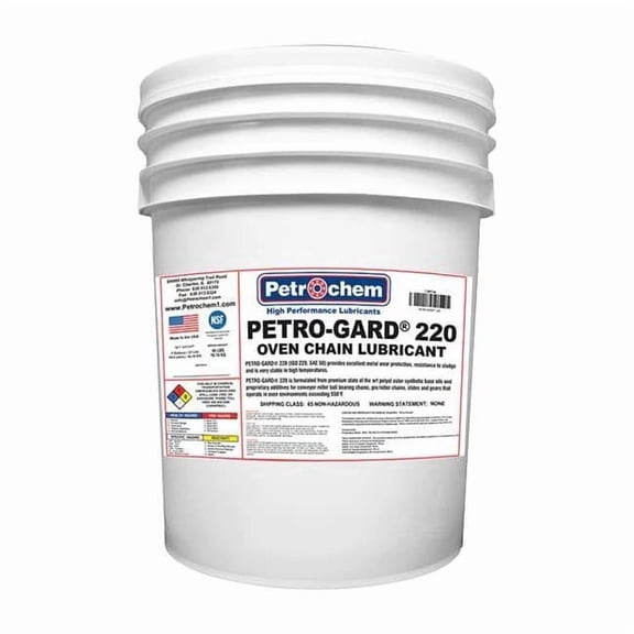 Chain & Wire Rope Lubricant, 5 gal, Pail, Synthetic Base, 670 Degrees F Max Op Temp, Amber