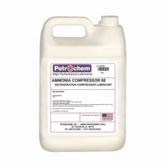 Compressor Oil,1 gal.,Jug,Mineral Oil AMMONIA COMPRESSOR 68-001