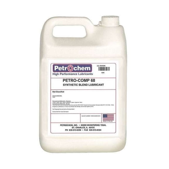 Petrochem Compressor Oil,1 gal.,Jug,Mineral Oil PETRO-COMP 68-001