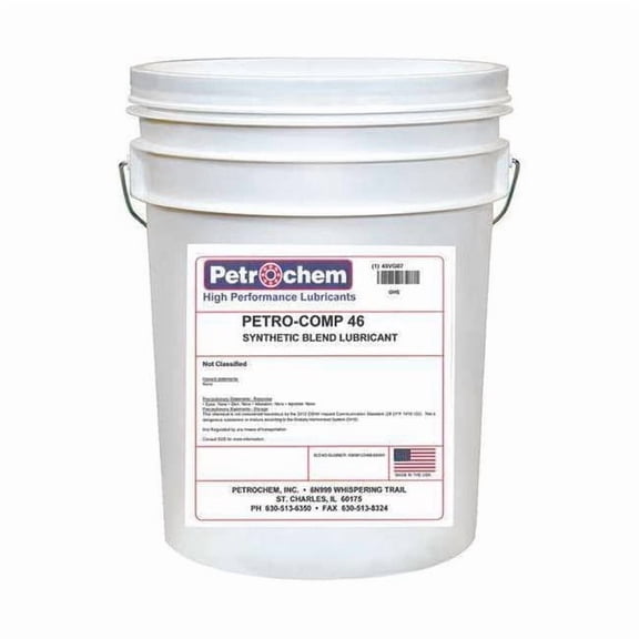Compressor Oil,5 gal.,Pail,Mineral Oil PETRO-COMP 46-005