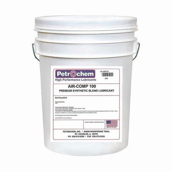 Compressor Oil,5 gal.,Pail,Synthetic Oil AIR-COMP 100-005
