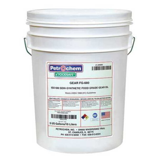 5 gal Gear Oil Drum 680 ISO Viscosity, 140 SAE, Clear