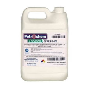 1 gal Gear Oil Jug 150 ISO Viscosity, 85W SAE, Clear FOODSAFE GEAR FG-150-001