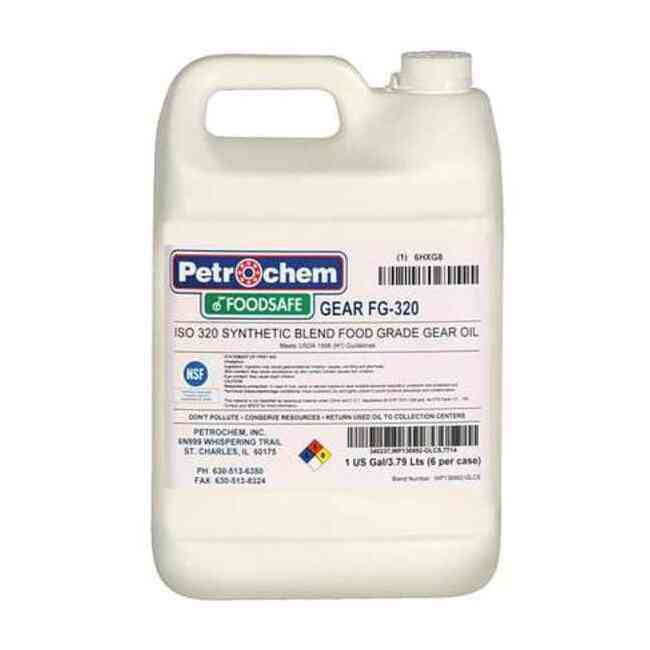 1 gal Gear Oil Jug 320 ISO Viscosity, 90 SAE, Clear FOODSAFE GEAR FG-320-001