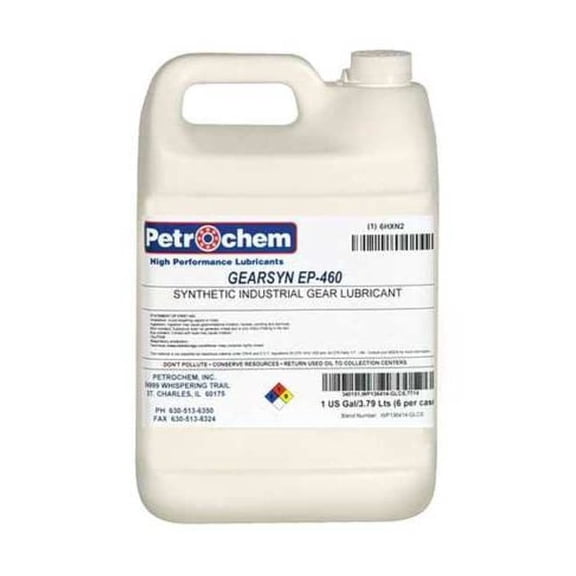1 gal Gear Oil Pail 460 ISO Viscosity, 140 SAE, Clear GEARSYN EP-460-001